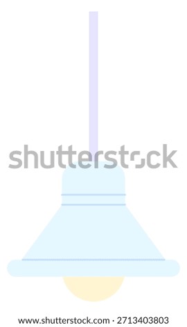 Ceiling lamp hanging. Room light color icon