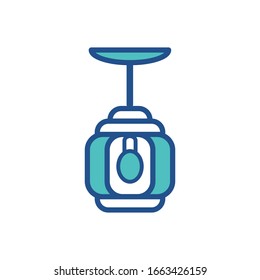 ceiling lamp icon collection, trendy style