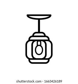 colección de iconos de lámparas de techo, estilo moderno