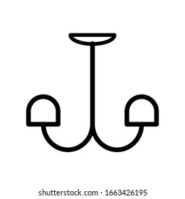 ceiling lamp icon collection, trendy style