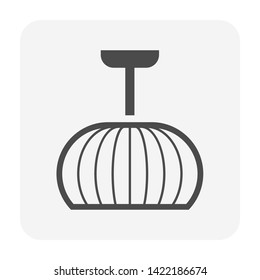 Ceiling lamp icon design for architectural and interior design.