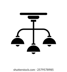 ceiling lamp icon design vector template