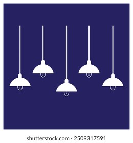 Ícone de lâmpada de teto, Casa Teto pendurado lâmpada de iluminação Vetor Arte Ilustração