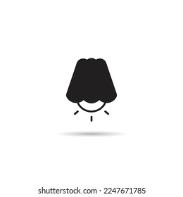 ceiling lamp icon on white background