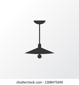 Ceiling lamp icon symbol. Premium quality isolated chandelier element in trendy style.