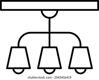 Ceiling Lamp icon vector image. Can also be used for web apps, mobile apps and print media.