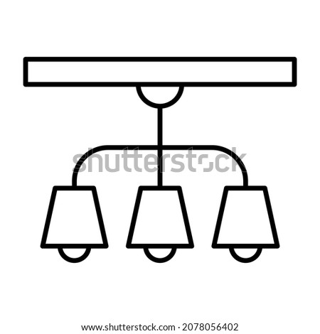 Ceiling Lamp icon vector image. Can also be used for web apps, mobile apps and print media.