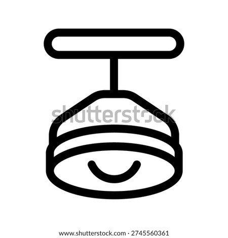 Ceiling Lamp Icon Vector Symbol Design Illustration