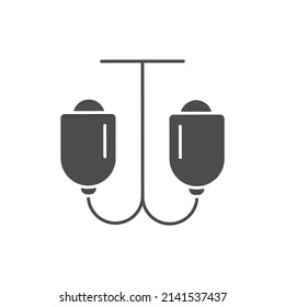 Iconos de la lámpara de techo símbolos vectores para web infográfica