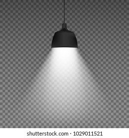 Ceiling lamp. isolated on transparent background. Vector illustration. Eps 10.