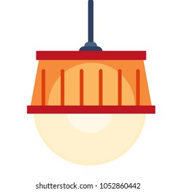 Ceiling lamp isolated vector illustration