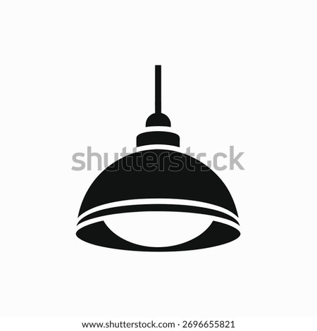 ceiling lamp light fixture vector icon