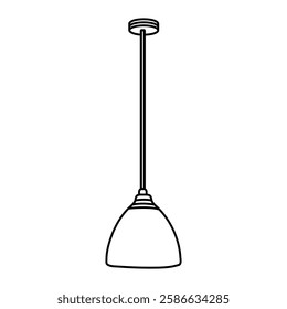 Ceiling Lamp Light office, home design outline drawing