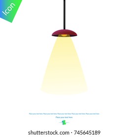 Ceiling lamp vector