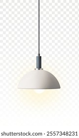 ceiling lamps stylish interior design element realistic illustration