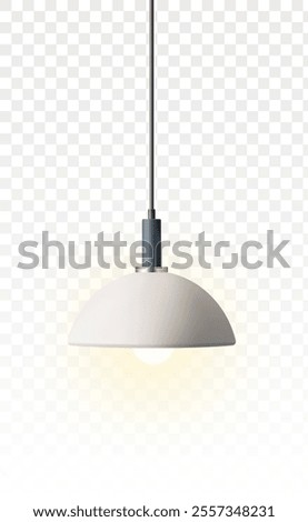 ceiling lamps stylish interior design element realistic illustration