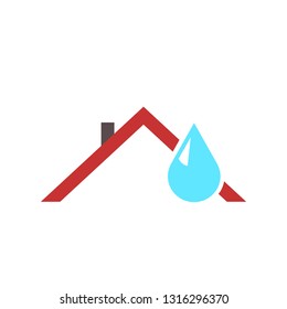 Ceiling Leak Outline Icon Water Damage Stock Vector (Royalty Free ...