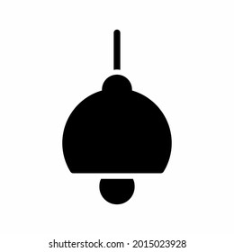 Ceiling Light - Black Style.outline style design.Vector graphic illustration.icon for website design.Editable stroke
