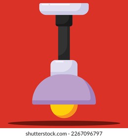 ceiling light icon. Subtable to place on office, etc.