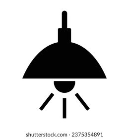 Ceiling Light Icon, Vector Graphics