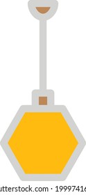 Deckenlicht, Illustration auf weißem Hintergrund.