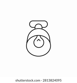 ceiling mounted light icon sign vector