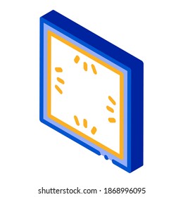 ceiling multi perimeter lighting icon vector. isometric ceiling multi perimeter lighting sign. color isolated symbol illustration
