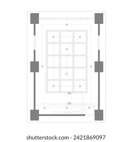 ceiling plan plan with ornaments