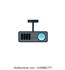 Ceiling projector icon. Clipart image isolated on white background