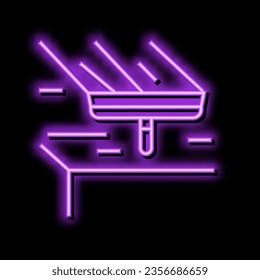 ceiling putty neon light sign vector. ceiling putty illustration