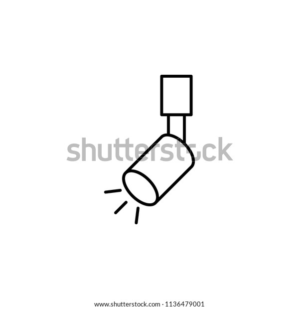 Ceiling Spot Element Job Lighting Icon Stock Vector Royalty Free