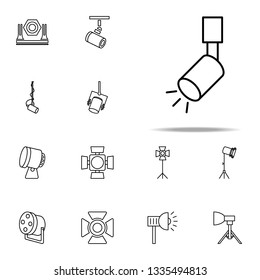 ceiling spot icon. Spotlight icons universal set for web and mobile