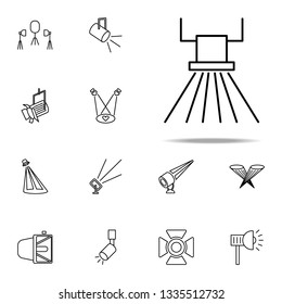 ceiling spotlight icon. Spotlight icons universal set for web and mobile