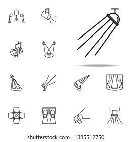 icono del techo. Iconos de destello conjunto universal para web y móvil
