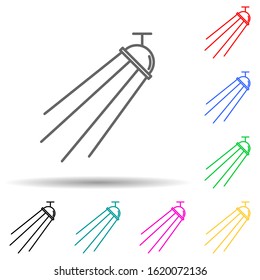 ceiling spotlight multi color style icon. Simple thin line, outline vector of spotlight icons for ui and ux, website or mobile application