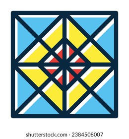 Ceiling Vector Thick Line Filled Dark Colors Icons For Personal And Commercial Use.
