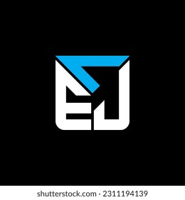 Diseño creativo del logotipo de la carta CEJ con gráfico vectorial, logotipo sencillo y moderno del CEJ. Diseño lujoso del alfabeto CEJ  