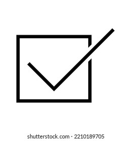 it is a cek list icon, with an aesthetic line design. perfect use for web, design, star up and etc.