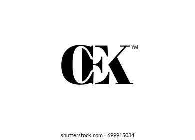 CEK Logo Branding Letter. Vector graphic design. Useful as app icon, alphabet combination, clip-art, and etc.