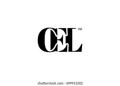 CEL Logo Branding Letter. Vector graphic design. Useful as app icon, alphabet combination, clip-art, and etc.