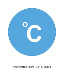 celcius degree icon sign vector