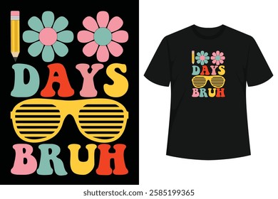 Celebrate the 100th day of school with this fun 100 Days Bruh design Perfect for students teachers and school staff Great for Kindergarten 1st , 2nd , 3rd , 4th , 5th ,6th grade