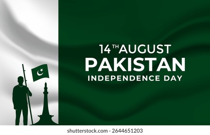 Celebrate 14th August  Pakistan Independence Day with Pride and Patriotism. Minar Pakistan. Happy Independence Day. Pakistan with inspiring banners, quotes, and images. Perfect for social media posts.