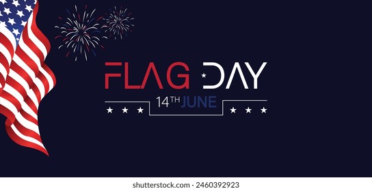 Celebrate 14th June with a Beautiful Illustration Design for Flag Day