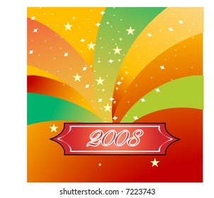 celebrate 2008 new year use with or without text