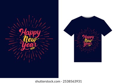Celebrate 2025 in style with this vibrant and modern T-Shirt.