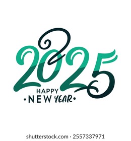 Celebrate 2025 with this vibrant "happy new year" vector design! Perfect for festive cards, posters, and decorations. Editable, high-quality graphic for all your creative projects.