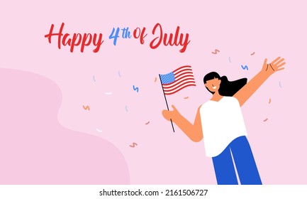 Celebrate 4th of July, Happy Independence Day Illustration