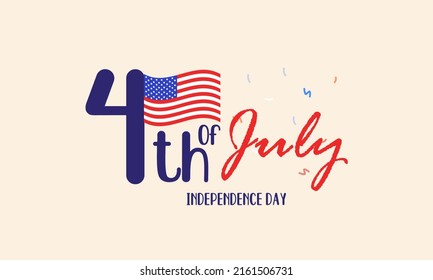 Celebrate 4th of July, Happy Independence Day Illustration