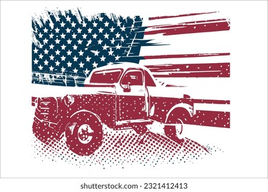 Celebre el 4 de julio con la bandera Mini Truck Distress, que incluye la emblemática bandera de Estados Unidos. Este diseño impactante muestra un mini camión en problemas adornado con el símbolo patriótico.